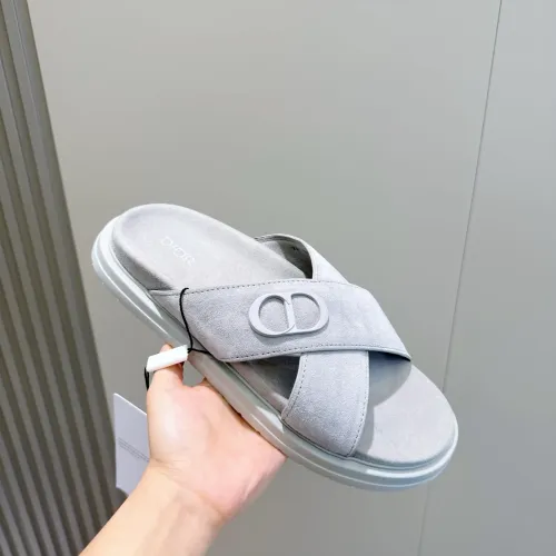 Replica Christian Dior Slippers For Men #1463249 $60.00 USD for Wholesale