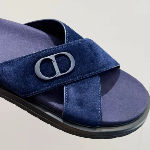 Replica Christian Dior Slippers For Men #1463250 $60.00 USD for Wholesale