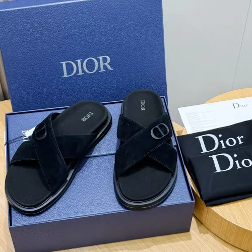 Replica Christian Dior Slippers For Men #1463251 $60.00 USD for Wholesale