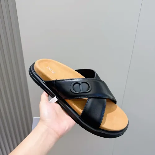 Replica Christian Dior Slippers For Men #1463253 $60.00 USD for Wholesale