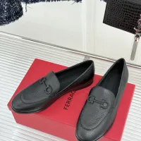 $112.00 USD Salvatore Ferragamo Leather Shoes For Women #1461914