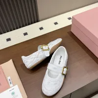 $100.00 USD MIU MIU Flat Shoes For Women #1462306