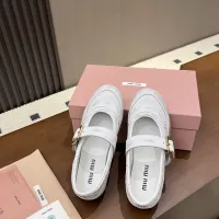 $100.00 USD MIU MIU Flat Shoes For Women #1462306