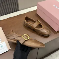 $100.00 USD MIU MIU Flat Shoes For Women #1462307