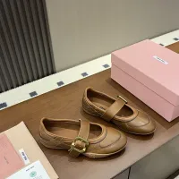 $100.00 USD MIU MIU Flat Shoes For Women #1462307