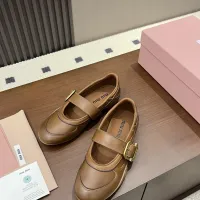 $100.00 USD MIU MIU Flat Shoes For Women #1462307