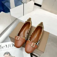 $85.00 USD Burberry Flat Shoes For Women #1462845