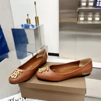 $85.00 USD Burberry Flat Shoes For Women #1462850