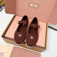 $85.00 USD MIU MIU Flat Shoes For Women #1462874