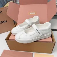 $92.00 USD MIU MIU Flat Shoes For Women #1462892