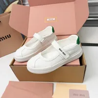 $92.00 USD MIU MIU Flat Shoes For Women #1462895